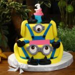 Vibrant & Lifelike 3D Minion Cake for Birthday Celebrations